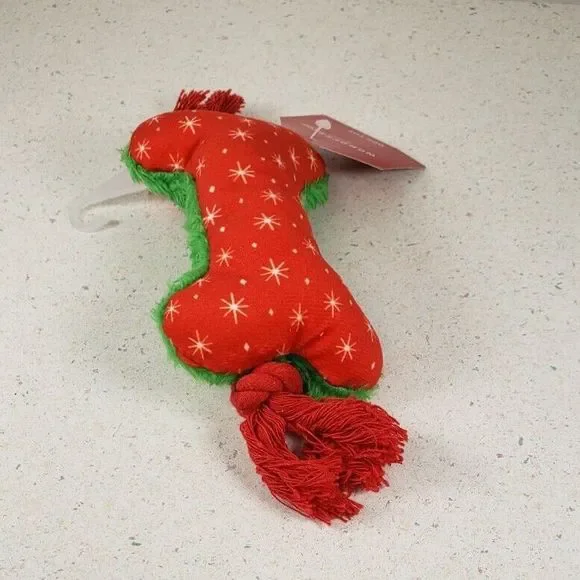Holiday Bone with Rope Dog Toy - Wondershop™ - Picture 5 of 10
